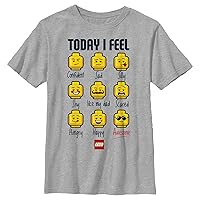 Fifth Sun Kids Iconic Expressions of Lego Guy Boys Short Sleeve Tee Shirt