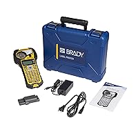 Brady M210 Portable Label Printer Kit (M210-KIT), Yellow/Black