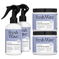 Fresh Wave Lavender Odor Removing Gel & Spray Bundle: (2) 15oz. Gels + (2) 8 fl.oz. Sprays