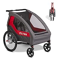 Flyer™ Duoflex 2 in 1 Bike Trailer and Double Stroller for Toddlers, 1+ Years