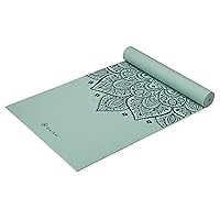 Gaiam Yoga Mat - Premium 5mm Print Thick Non Slip Exercise & Fitness Mat for All Types of Yoga, Pilates & Floor Workouts (68