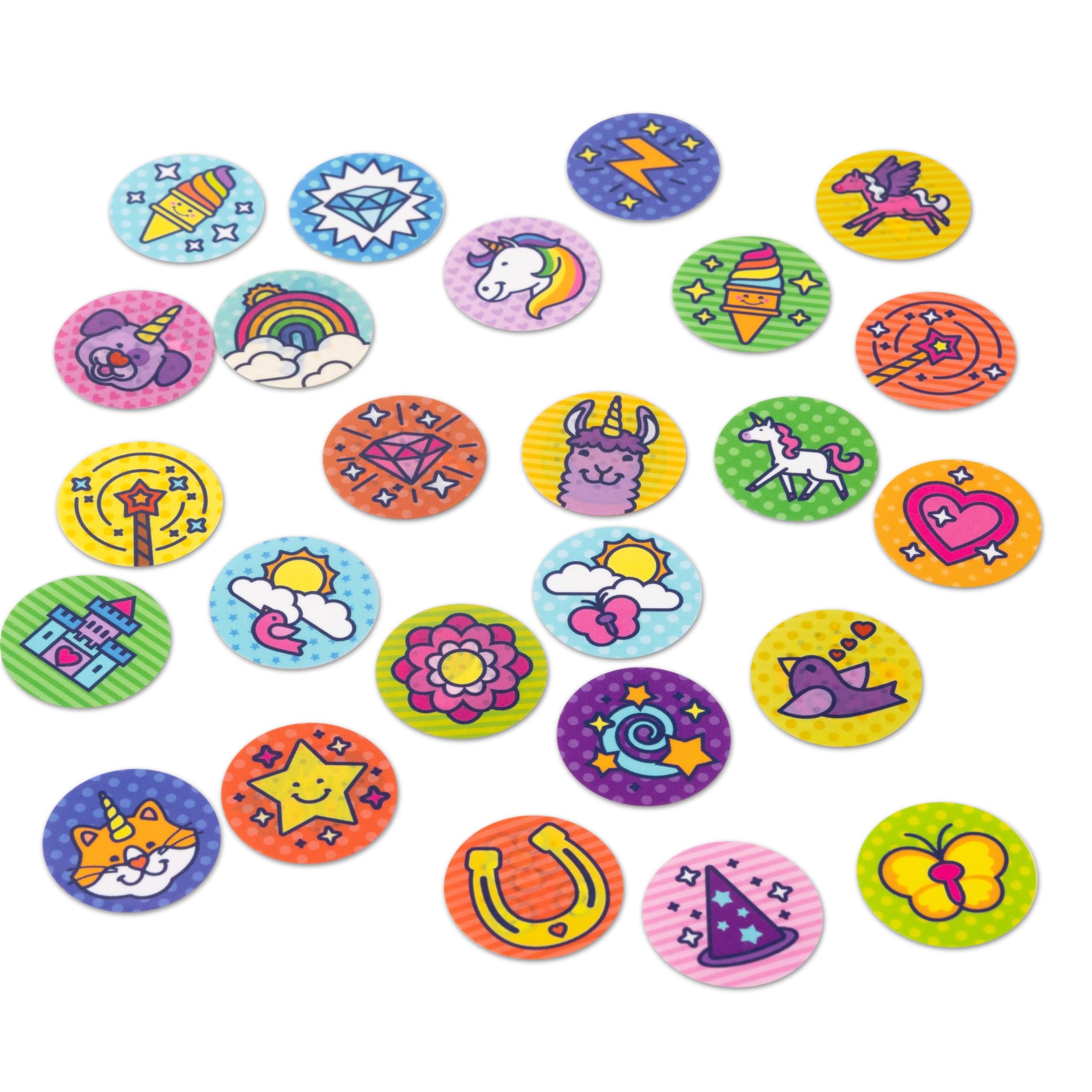 Melissa & Doug Sticker WOW!™ 300+ Refill Stickers for Sticker Stamper Arts and Crafts Fidget Toy Collectibles – Unicorn Fantasy Theme, Assorted (Stickers Only) Removable Stickers for Girls and Boys 3+