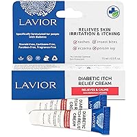 Diabetic Itch Relief Cream - Fast, Soothing Relief for Dry, Itchy Skin with Colloidal Oatmeal & Botanical Ingredients | Hypoallergenic, Dermatologist Recommended, Made in USA (2 Pack)