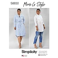 Simplicity Women's Shirt Dress Sewing Patterns by Mimi G Style, Sizes 16-24