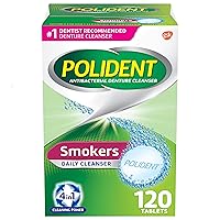 Smokers Denture Cleanser Tablets - 120 Count