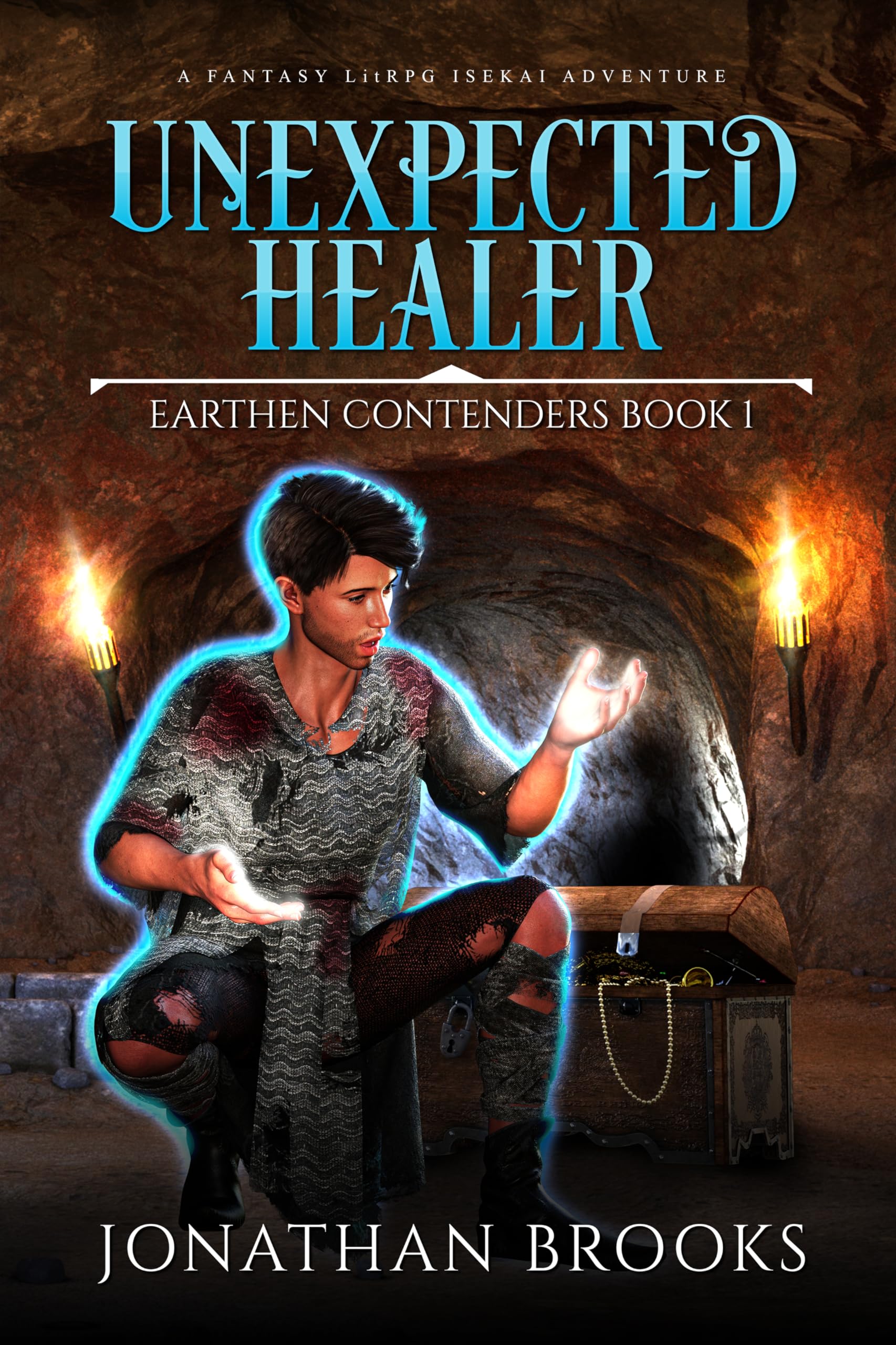 Unexpected Healer: A Fantasy LitRPG Isekai Adventure (Earthen Contenders Book 1)