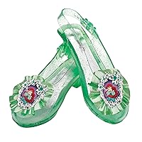 Disguise girls Disney Princess Sparkle Shoes, Kids Costume Accessories, Grade 4+, Fits Up to Size 6Costume Shoes