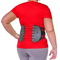 BraceAbility Spine Sport Lower Back Brace - Working Out, Exercise, Run, Kayak, Golf, Gym, Manual Labor, Tennis, Athletic Lumbar Corset for Active Women and Men (2XL)