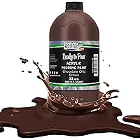 Pouring Masters Chocolate Brown Acrylic Ready to Pour Pouring Paint - Premium 32-Ounce Pre-Mixed Water-Based - For Canvas, Wood, Paper, Crafts, Tile, Rocks and more