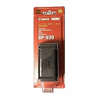 Canon BP930 Extended Lithium Battery for Canon Camcorders (Retail Packaging) Canon BP930 Extended Lithium Battery for Canon Camcorders (Retail Packaging)