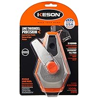 Keson K3XPRO Precision String Chalk Line Reel with 3X1 Rewind, 100-Foot