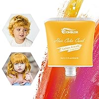 Temporary Hair Color for Kids, Comblor Blonde Hair Dye, Washable Blonde Hair Color Wax for Girls Boys Teens Adults, Ideal Gifts for Birthday, Cosplay, Party, Halloween, Children's Day, Crazy Hair Day