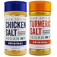JADA Spices Chicken Salt Spice and Seasoning - Original, Turmeric Salt - Vegan, Keto & Paleo Friendly - Perfect for Cooking, BBQ, Grilling, Rubs, Popcorn and more