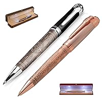 Fancy Pen Bundle of Silver Black and Golden Rose with Gift Boxes Valuable Luxury Pen for Business and Office, Executive Gift - Special Engraving & Led Decorative Box