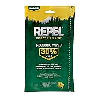 Sawyer Products SP5642 20% Picaridin Insect Repellent, Lotion, 4-Ounce, Twin Pack,White & Repel Insect Repellent Mosquito Wipes, Repels Mosquitoes, Ticks, Gnats and Other Listed Pests