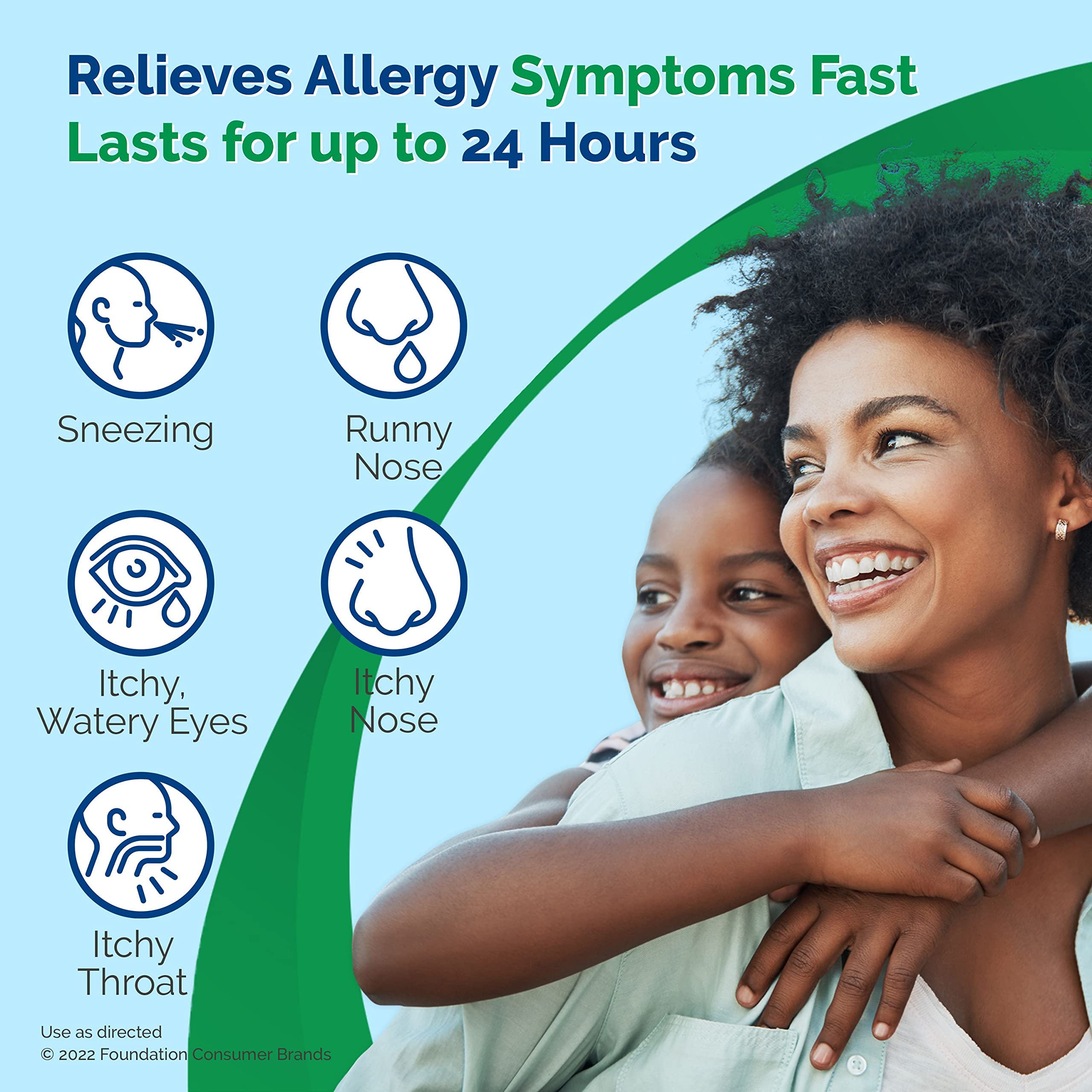 Alavert Allergy 24 Hour Relief, Citrus Burst Flavor, Orally Disintegrating Allergy Tablets, Non-drowsy Antihistamine, Loratadine 10mg, 60 Count