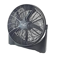 Vie Air Collection Fan Series, 20 Inch, Charcoal Gray