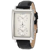 Charles-Hubert, Paris Men's 3854-W Premium Collection Stainless Steel Dual-Time Watch