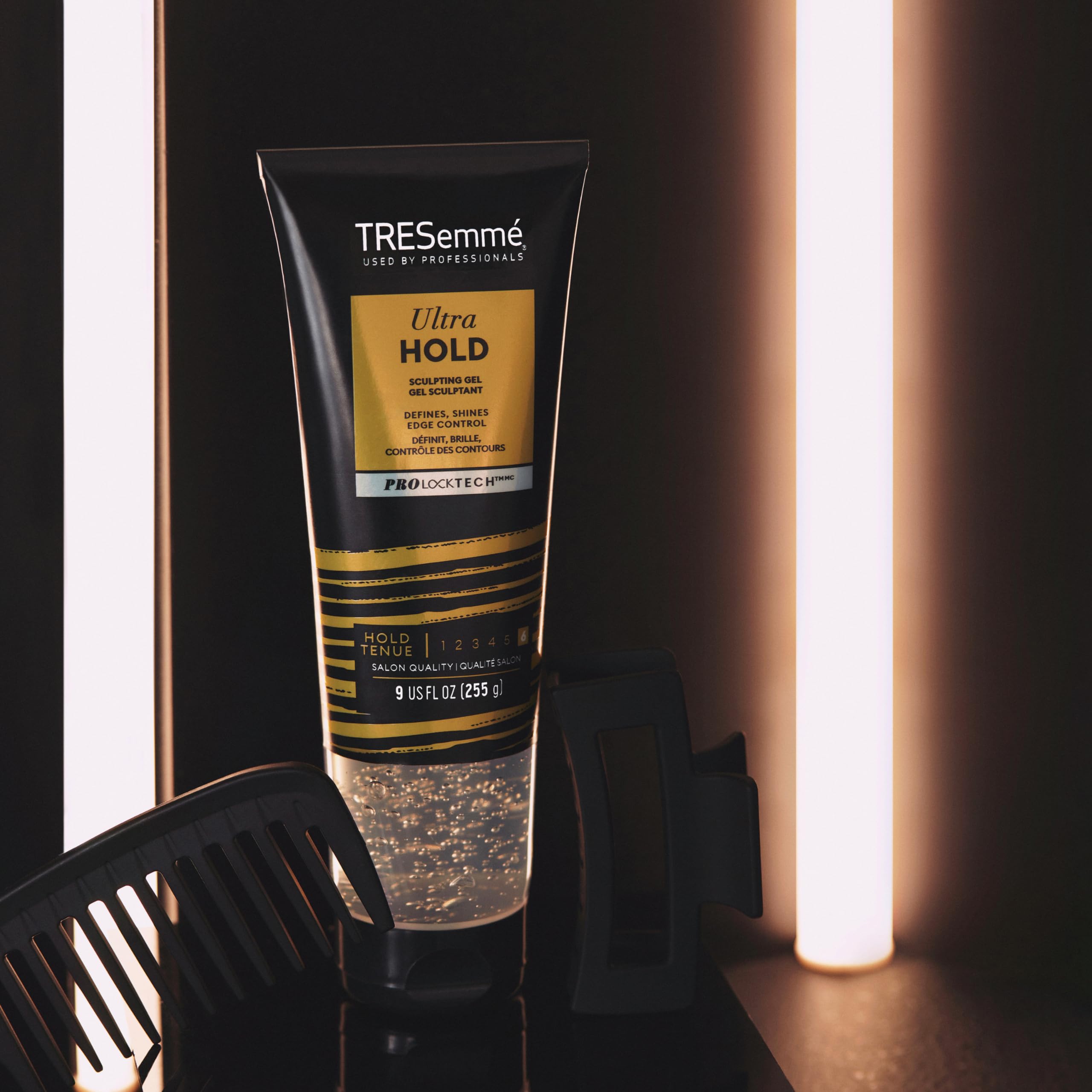 TRESemmé Hair Gel Ultra Hold No Crunch 24H Frizz Control Alcohol-Free 9 oz