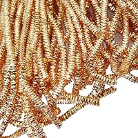 Handcrafted Metallic Golden Bullion Rough Purl Decorative Hand Embroidery 3 Yards