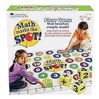 Learning Resources Math Marks The Spot Floor Game, Homeschool, Number Recognition, Addition & Subtraction, Ages 5+