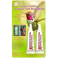 Nectar Fortress™ Natural Ant Repellent; Multi-Purpose Clear Gel Ant Guard for Hummingbird Feeders (Twin)
