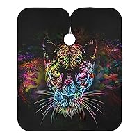 ALAZA Panther Leopard Animal Waterproof Barber Cape for Men Women Beard Shaving Bib Apron Professional Hair Cutting Cloth, 65 x 55 inch