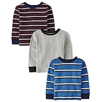 The Children's Place Baby Boys' and Toddler Long Sleeve Shirts 3-Pack