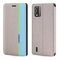 for Nokia C210 Case, Fashion Multicolor Magnetic Closure Leather Flip Case Cover with Card Holder for Nokia C210 (6.3”)
