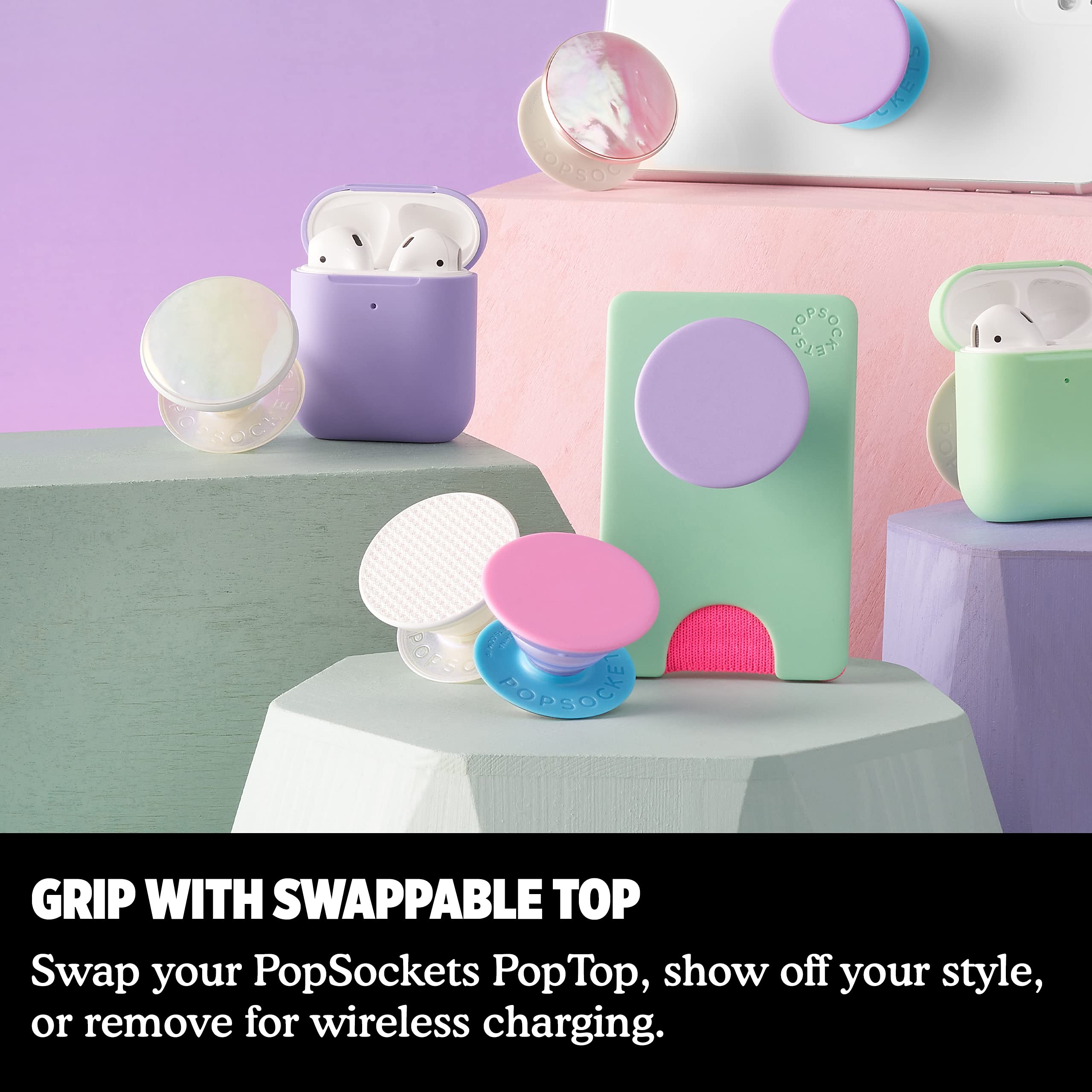PopSockets ​​​​ Phone Grip with Expanding Kickstand, for Phone - Iridescent Quartz
