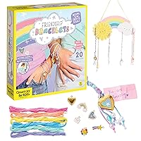 Creativity for Kids Friendship Bracelet Making Kit - Create 20 DIY Charm Bracelets, Arts and Craft Kits for Girls and Tweens Ages 7-10+