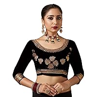 Women's Readymade Stitched Blouse For Sarees Indian Designer Party Wear Bollywood Padded Choli Crop Top