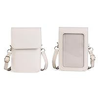 Carry pouch with a transparent window and pocket for Tandem Diabetes Care Insulin Pump (T:Flex Pump/T:Slim G4 Pump/T:Slim X2 Pump) (WHITE)
