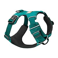 Front Range Dog Harness, Reflective and Padded Harness for Training and Everyday, Aurora Teal, Small