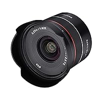 SYIO18AF-E AF 18mm F2.8 Wide Angle auto Focus Full Frame Lens for Sony E Mount, Black