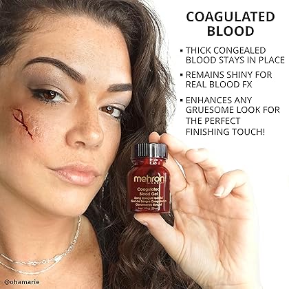 Mehron Coagulated Blood Gel Professional Costume Makeup - 1 Ounce