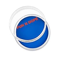 Fun N' Dope - Face Paint for Kids & Adults (Blue Matte) - Professional Grade Water Based Non Toxic Body Paint - Face Painting for Halloween Makeup, Parties & Festivals - Sensitive Skin Safe