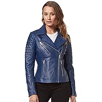 Smart Range Ladies Real Leather Jacket Stylish Fashion Designer Soft Biker Motorcycle Style 9334