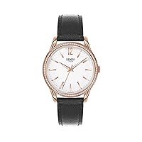Henry London Ladies Analogue Richmond Watch with Black Leather Strap HL39-SS-0032