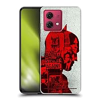 Head Case Designs Officially Licensed The Batman Collage Neo-Noir Graphics Soft Gel Case Compatible with Motorola Moto G84 5G