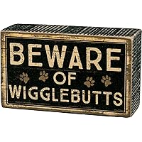 Primitives by Kathy Beware of Wigglebutts Rustic Home Décor Sign 5