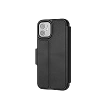 Tech21 EvoLite Case Wallet for iPhone 12-3 Card Slot - Drop Protection - Black