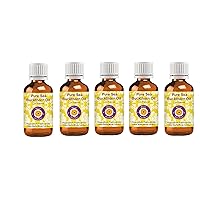 Pure Sea Buckthorn Oil (Hippophae rhamnoides) Cold Pressed (Pack of Five) 100ml X 5 (16.9 oz)