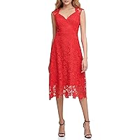 GUESS Women's Textured Knit Off The Shoulder Midi Dress, Sand Multi, 13