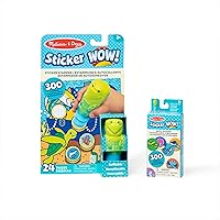 Melissa & Doug Sticker Wow!™ Sea Turtle Bundle: 24-Page Activity Pad, Sticker Stamper, 600 Stickers, Arts and Crafts Fidget Toy Collectible Character