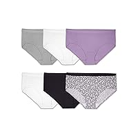 Fruit of the Loom Women's Size Underwear, Designed to Fit Your Curves, Hipster-Cotton-Assorted, 11 Plus