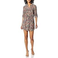 Angie Women's One Size Taupe Shirt Dress