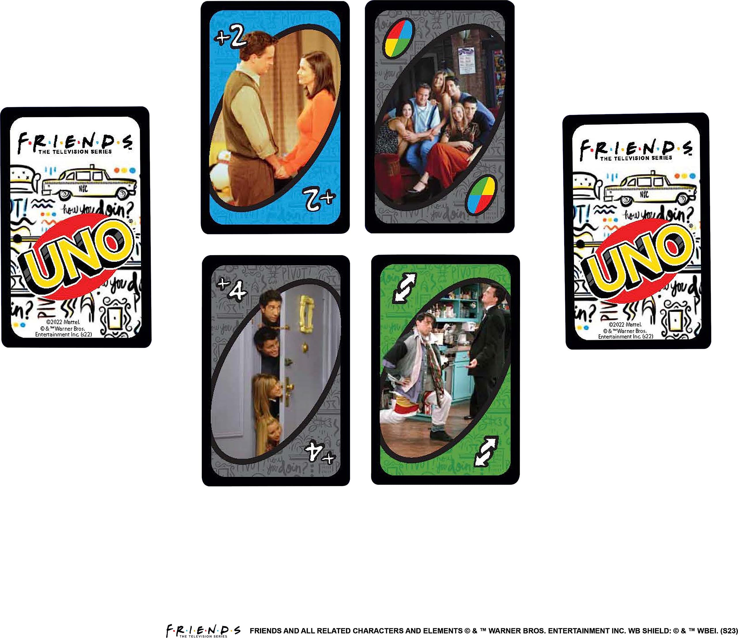 UNO Friends Card Game for Family Night Featuring Tv Show Themed Graphics and a Special Rule for 2-10 Players (Amazon Exclusive)