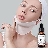 Neck Firming Tightening Lifting V line Serum and Dual Face Mask Reduce Appearance of Double Chin Loose and Sagging Skin