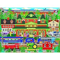RoseArt - Home Country 1000PC - Mountain Rail Holiday
